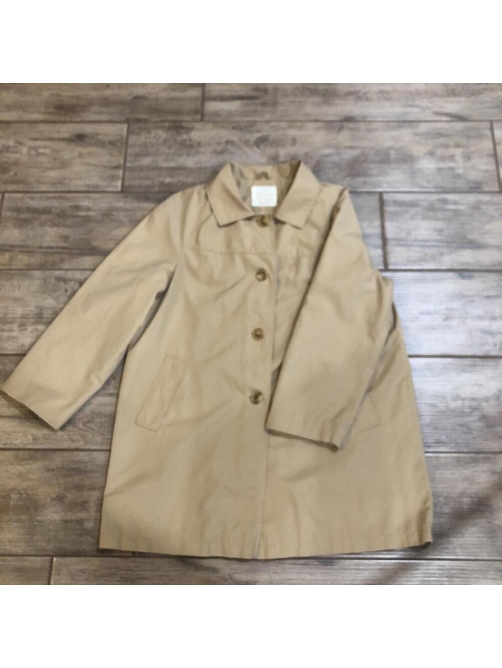 Vtg Womens Khaki Trench Coat Sears Size 18 Maxi coat